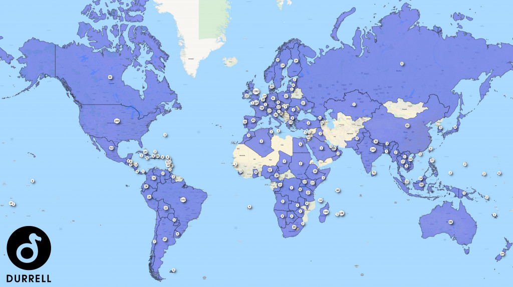 World Map of graduates